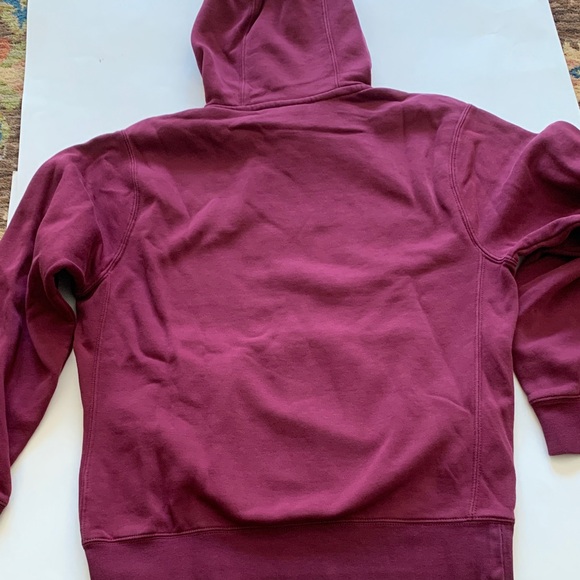 Nike Burgundy/maroon Hoodie with White Swoosh size small - Picture 5 of 5